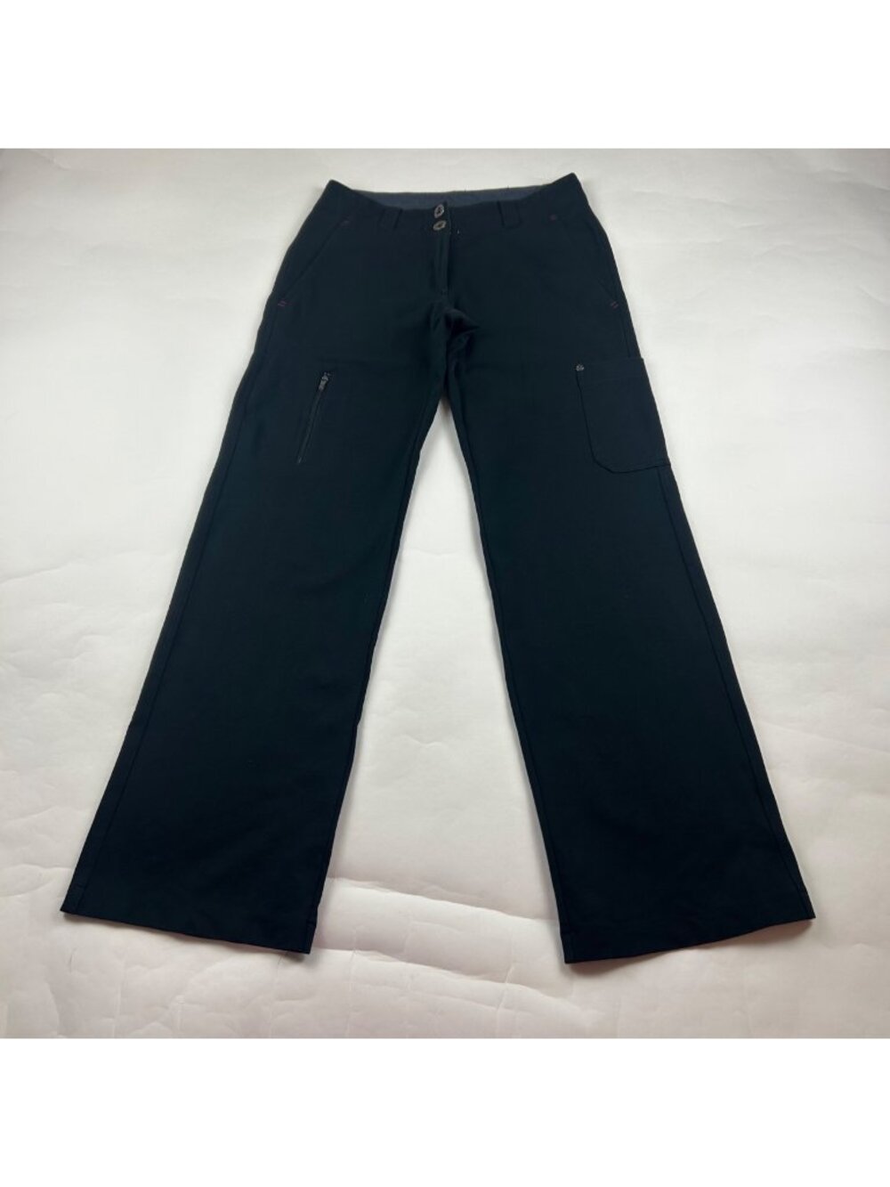 Title Nine Black Knit Wide Leg Cargo Pant 2